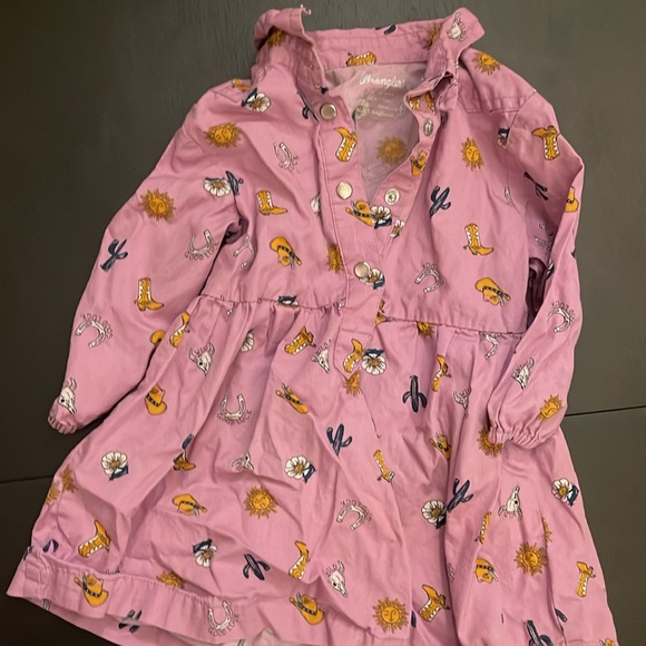 Wrangler LITTLE GIRL'S CACTI COWGIRL BOOT SHIRT DRESS - Picture 8 of 8